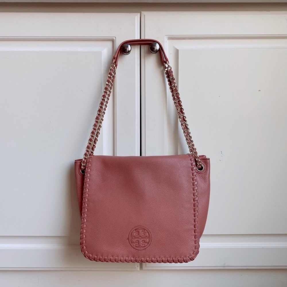 Tory Burch Mauve Marion Shoulder Bag